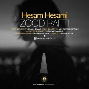 دانلود آهنگ جدید حسام حسامی به نام زود رفتی